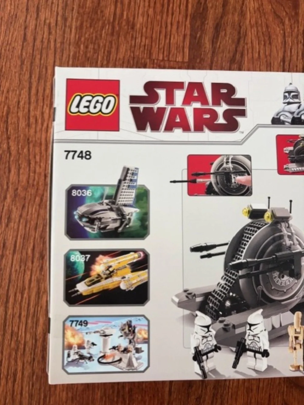 LEGO Star Wars Corporate Alliance Tank Droid Retired Set # 7748 NEW